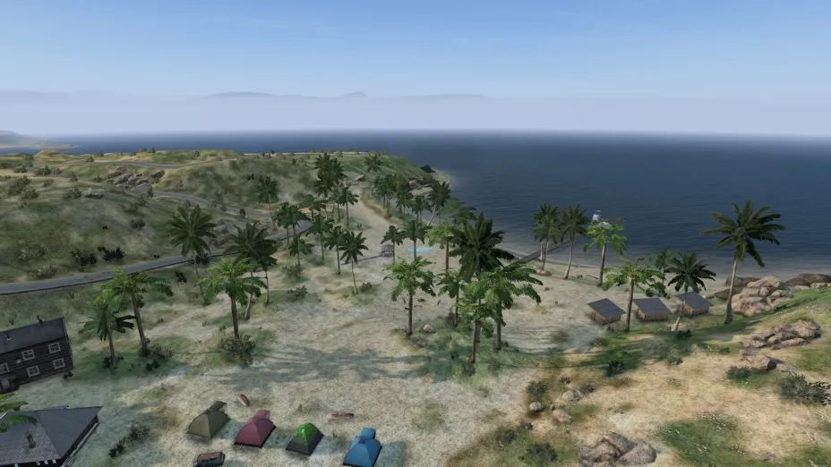 A coastal town, sunny Avalon.